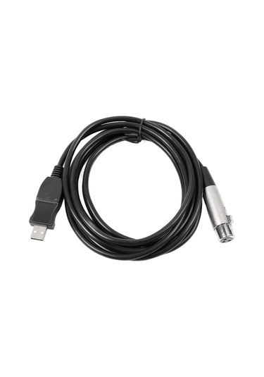 Usb - Xlr Mikrofon Kablosu Profesyonel Sabit Çıkışlı Kayıt Usb - Xlr Mikrofon Dönüşüm Kablosu Pc İçin 3m/9.8ft 0.2 Diğer