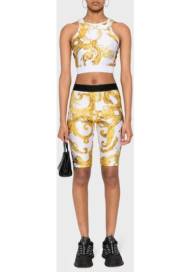 Versace Jeans Couture Kadın Top 76ham227 Js292 G03 Beyaz-gold Beyaz - Altın Versace Jeans Couture Kadın Top 76ham227 Js292 G03 Beyaz-gold Beyaz - Altın