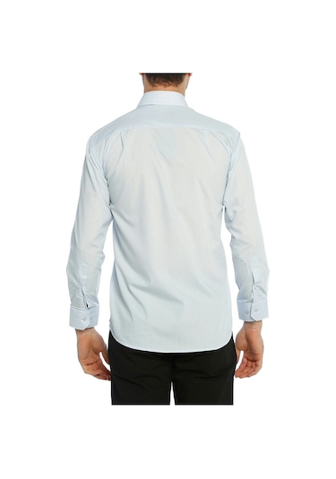 Açık Mavi Klasik Kesim Uzun Kol Düz Renk Erkek Gömlek // 150-3 Açık Mavi (345591907) Açık Mavi