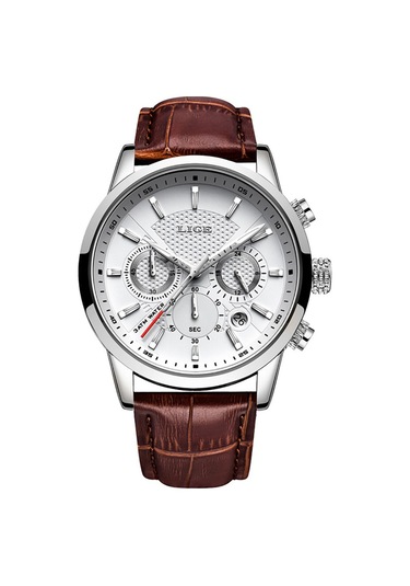 Dış Ticaret Lıge Erkek Spor Kuvars Saat Su Geçirmez Çelik Kemer Çift Göz Çok Fonksiyonlu Saat İş Saati Kemer Gümüş Diğer