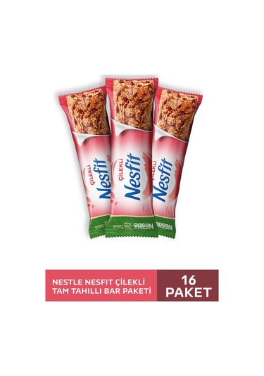 Nestlé Nesfit Çilekli Tam Tahıllı Bar 16 x 23.5 G