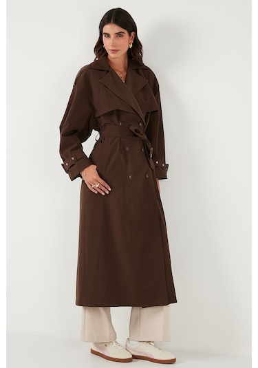 Lela Bayan Trençkot 6839637 Kahve Kahve