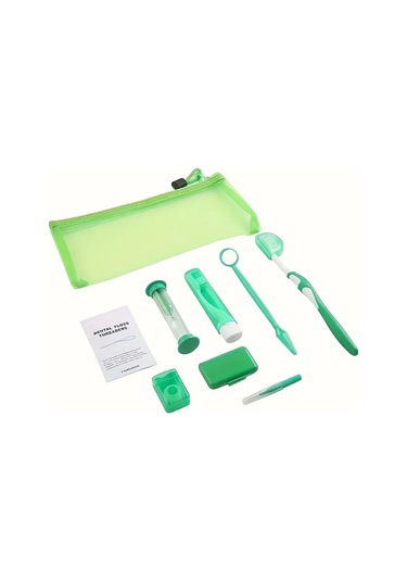 Willowhaven Mavi 8'li Seyahat Diş Fırçası Seti Taşıma Çantası Kamp