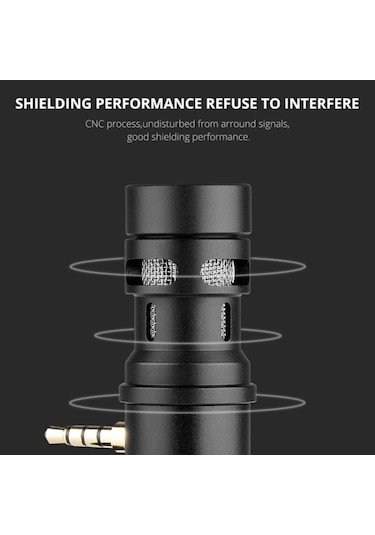 Yelangu Mic06 Canlı Yayın İçin Akıllı Telefon Mikrofonu