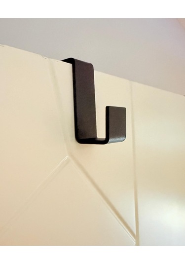 Askılık Kapı Arkası Bornoz Askılığı Mutfak Banyo Askı Siyah