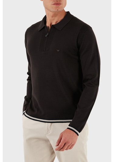 Emporio Armani Erkek Kazak Em001512 Af14158 U6280 Koyu Kahve Koyu Kahve