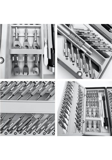 91 Parça Bilgisayar Gözlük Saat Telefon Elektronik Tamir Tornavida Seti Özel Katlanır Kutulu