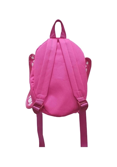 Pembe Kelebek Çocuk Sırt Çantası Pembe Özel Tasarım