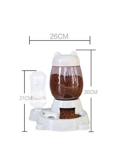 Soulader Otomatik Kedi Ve Köpek Mama Kabı Yenilemeli Su Çeşmesi Besleme Makinesi Evcil Hayvan Yemeklik Suluk Kap