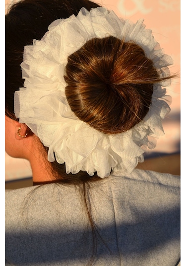 3'lü Topuz Tokası Beyaz