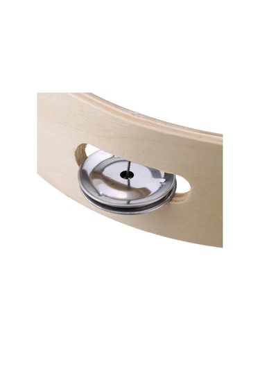 Vkemall Çocuklar İçin 8" El Tipi Ahşap Başsız Tef Zili Metal Tek Sıralı Jingle-çok Renkli