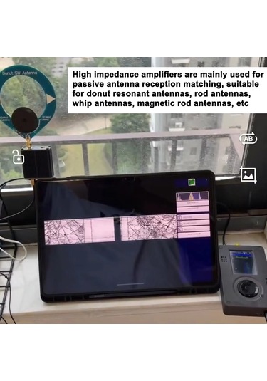 Geeksen Kask Telsizi Sdr Telsiz Küçük Döngü Anten Tek Amplifikatör İçin Uygun Yüksek Empedanslı Amplifikatör