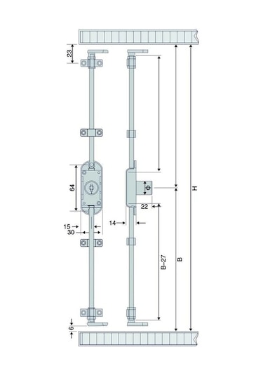 Canex İspanyolet Kilit - Döner
