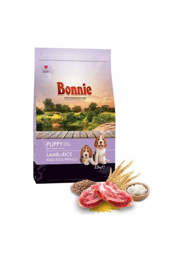 Bonnie Kuzu Etli Yavru Köpek Maması 2,5 Kg