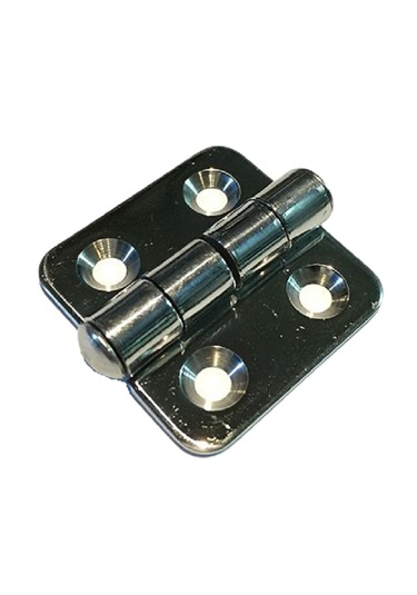 5'li Paslanmaz Krom Menteşe. 38x38mm. Cr-ni 304