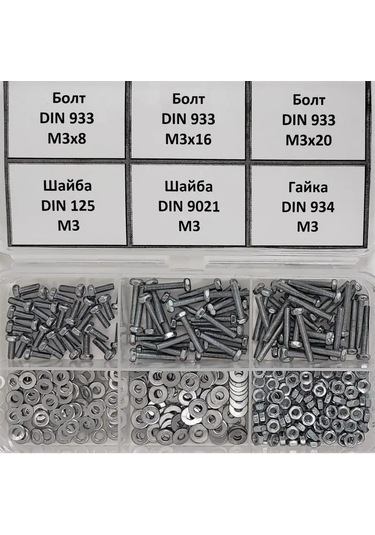 Krasimall M3 Cıvata, Somun Ve Pul Seti - 360 Parça 171560438 Diğer