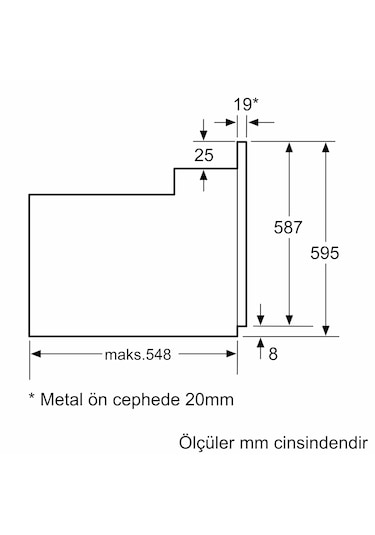 Bosch Serie 2 HBF011BR0T 71 LT Ankastre Fırın