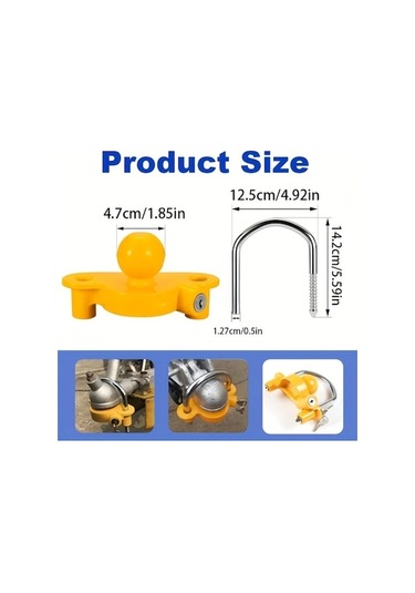 Trendooze Gaojunshop01 Siyah Railer Kilidi - 6 Pozisyonlu, 16 İnç