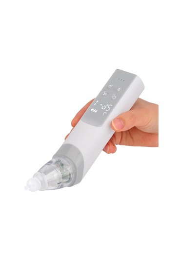 Gajeena Beyaz Jyx-716a Elektrikli Bebek Burun Emici 3 Silikon Uç, 3 Seviye Emme Gücü Iç Led Işık Ve Müzik Dahili Batarya