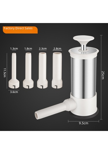 Youmex Alman Manuel Sosis Dolgu Makinesi, Evde Sosis-kiyma Dolum Aleti, Plastik Tip, Küçük Boy, Kolay Kullanım, Ev Ofis Hediyesi Diğer