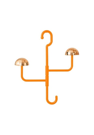 Turuncu Şapka Asılı Raf Holding 3 Şapka Kurulum Gerektirmeyen Plastik Ekran Askı Bere Beyzbol Şapkaları Peruk Eşarp Takı Şapka Organizatör Kanca Turuncu