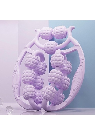 Pazly Uyluk Silindir Mor Masaj Aleti 360 Derece Bacak Egzersiz Homyl Vl Mor
