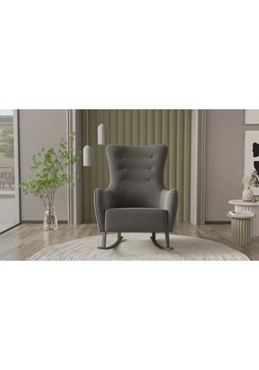 Roma Sallanır Berjer Tv Koltuğu Dinlenme Koltuğu - Antrasit Antrasit