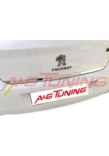 Peugeot 301 Krom Bagaj Alt Çıta Formlu Paslanmaz Çelik