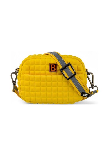 Bilik Deri Scuba Hardal Kadın Çapraz Askılı Çanta Ball Hardal