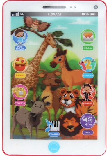 Kutulu Eğlenceli Pilli Tablet