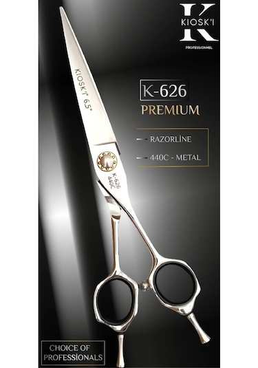 Kioski Profesyonel Premium Lüks Makas 440-c 6,5 Numara K-626