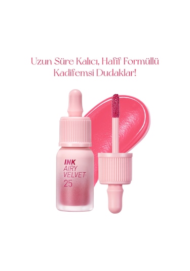 Peripera Ink Airy Velvet Ruj 25 Zazzy Peach