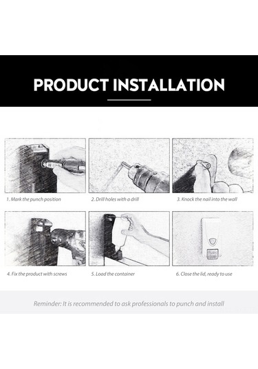 Symbee Beyaz Duvar Tipi G-7103 1000ml Manuel Köpük Sabun Dispenseri Delme Aksesuarları Ve Anahtar İçerir Beyaz - Gri