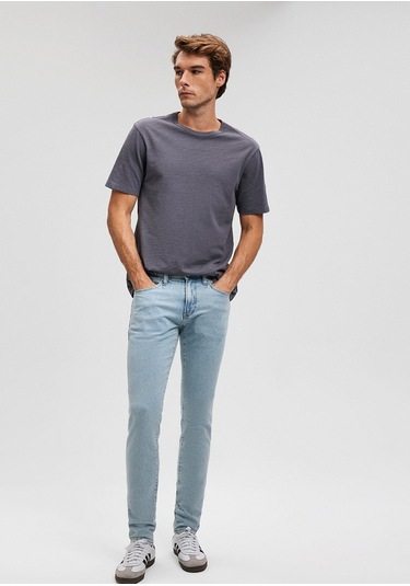 Mavi - James Classic Denim Puslu Açık Mavi Jean Pantolon 0042487650 Mavi