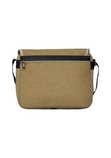 Unısex Kanvas Postacı Çantası Askılı Omuz Çantası Okul Çantası Körüklü Çapraz Çanta Pst01 Hardal Sarısı Hardal Sarısı