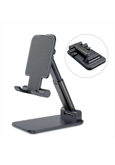 Telefon Ve Tablet Standı Yükseklik Ve Açısı Ayarlanabilir-siyahtb