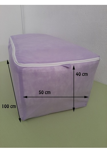 Mef Collection Tela Yorgan Hurcu Mega Fermuarlı Sandık Tipi Baza Altı 5'li Paket Çok Renkli