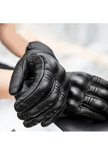Motowolf Motosiklet Eldiveni 100% Koyun Derisi Full Koruma