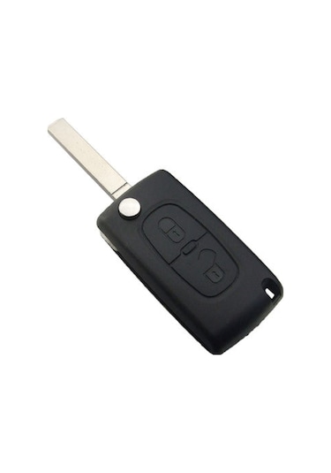 Peugeot Uyumlu 207 307 308 Citroen Uyumlu C3 C4 Anahtar Kumanda Kabı-Pil Yuvalı