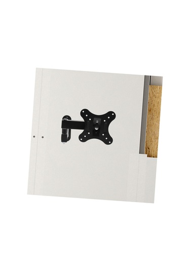 2pcs Bilgisayar Monitörü İçin Duvar Montaj Braketi Geri Çekilebilir Ekran Tutucu Standı Tam Hareket Kabiliyetine Uygun