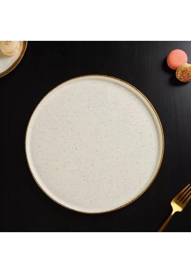 Magistro Poursephona Seramik Kenarlı Yaprak Tepsisi, Çapı 27,5 Cm 197504265 Bej