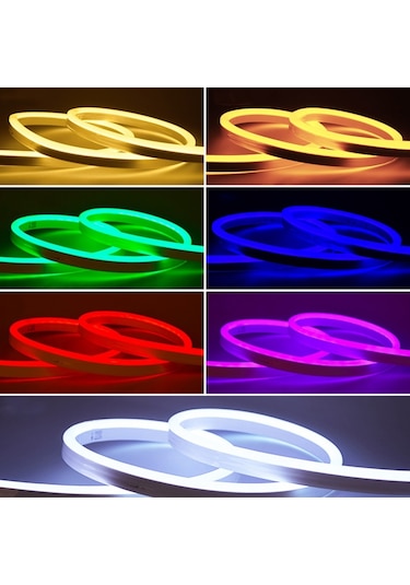 Sunlight Neon 12V Hortum Şerit Led 2 Metre Mavi Işık