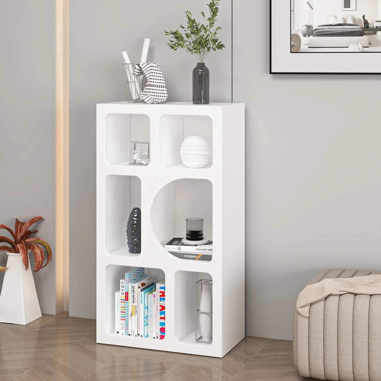 Bohem Kitaplık 90 Cm Mebran - Beyaz Beyaz Bohem Kitaplık 90 Cm Mebran - Beyaz Beyaz