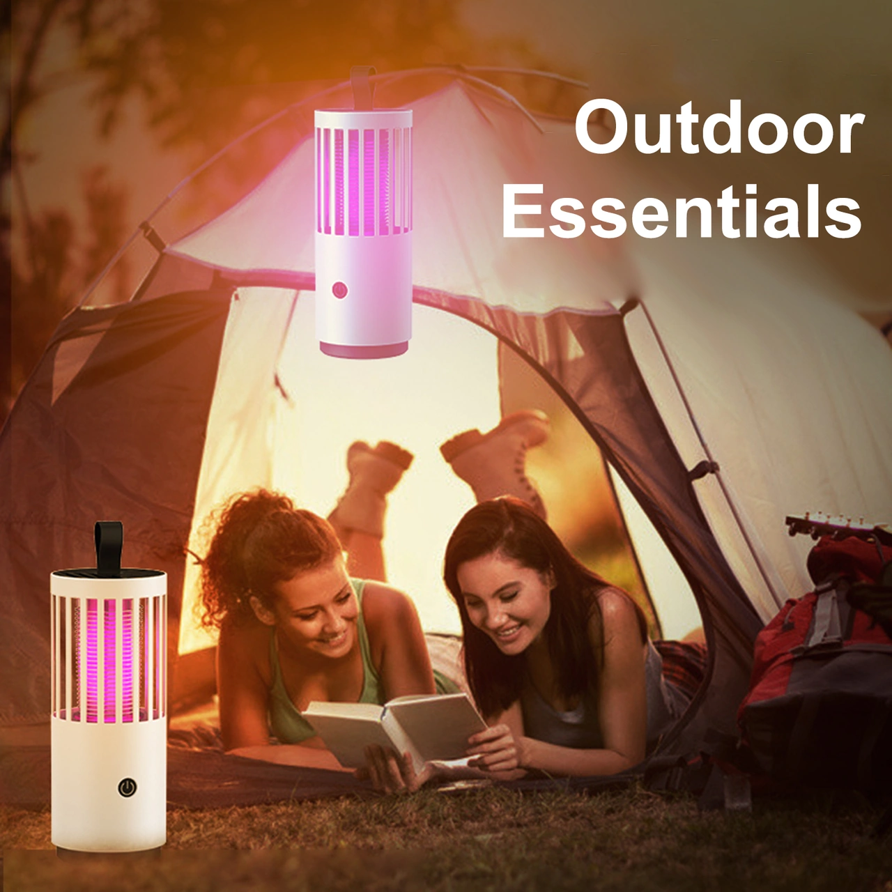 Moveevo Ev İçi Moskitöldürücü Lambası: 360 Işık, Turbo Emme Ve Yüksek Gerilimle Fiziksel Öldürme - Beyaz Usb/pilli Model