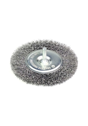 Gri Telli Pimli Daire Fırça 75x6 Mm