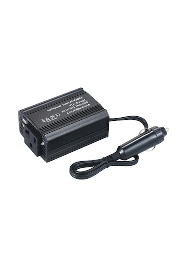 Createtech Ve Usb Transformatör, Taşınabilir Priz Portu İnvertörü İle Güç Dönüştürücü, Dc 12v'den Ac 220v'ye 150w Çift Usb Çıkışlı Araç İnvertörü