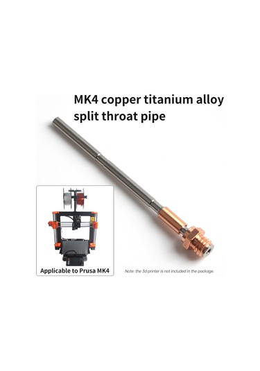 Qingmipy Prusa Mk4 Uyumlu Bakır Titanyum Alyuminyum Ayırılmış Garaflık, Yüksek Sicaklığa Dayanıklı, Tıkanıklık Sorunu Olmayan 3d Yazıcı Aksesuarı