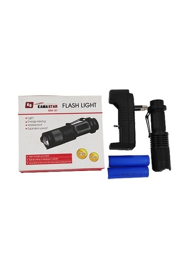 Zoomlu Şarjlı El Feneri Km-87