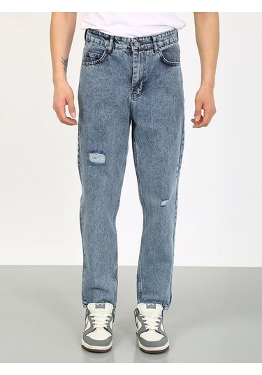 Boyfriend Lazerli Koyu Mavi Jean-koyu Mavi - 29 Koyu Mavi