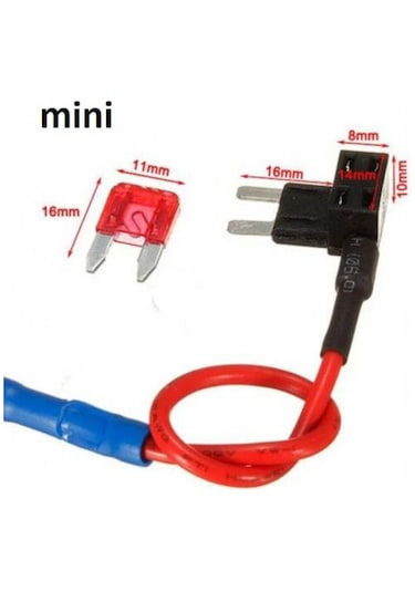 Fuse Tap Mini Tip Sigorta Kutusu Bağlantı Aparatı - 2 Adet 5